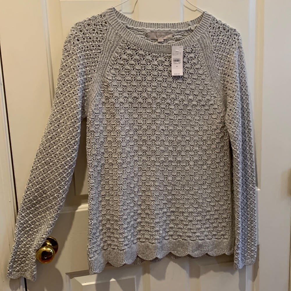 NWT LOFT open knit sweater SZ-M